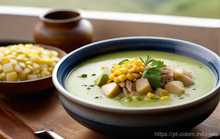 콜롬비아 전통음식 소개 - **A Vibrant Colombian "Bandeja Paisa" Feast on a Rustic Table:**
    A beautifully arranged, generou...